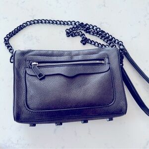 Rebecca Minkoff black leather crossbody purse